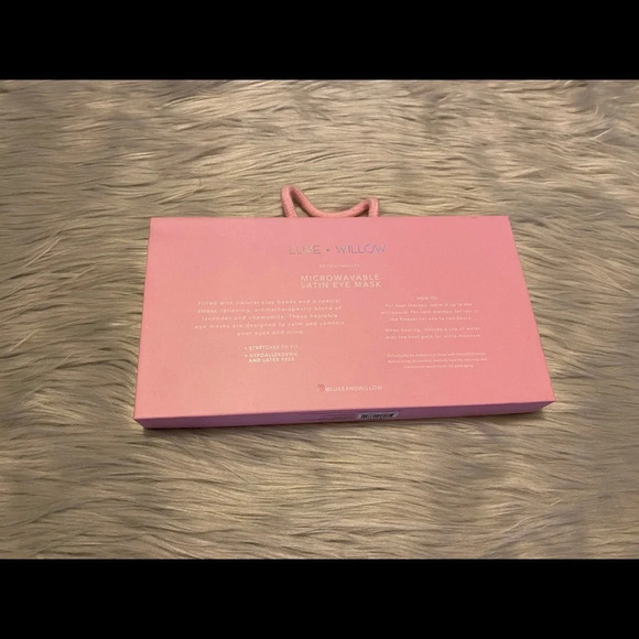 🆕 Luxe + Willow Microwavable Satin Eye Mask with Clay Beads - Picture 4 of 5